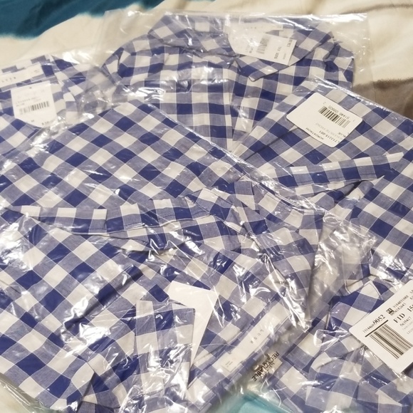 Nordstrom Lush Blue Gingam Tie Hem Top NWT Large - Picture 3 of 5